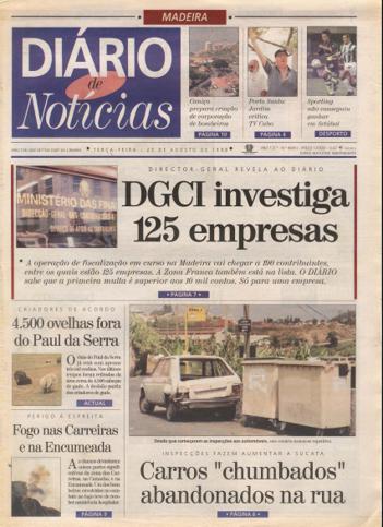 Edição do dia 25 Agosto 1998 da pubicação Diário de Notícias