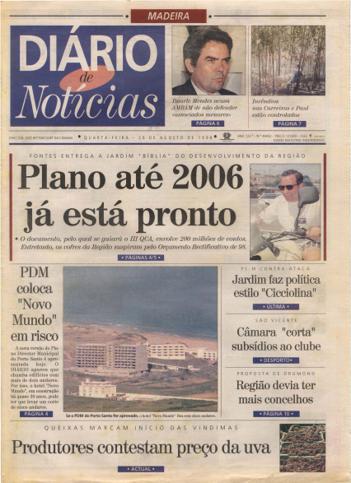 Edição do dia 26 Agosto 1998 da pubicação Diário de Notícias