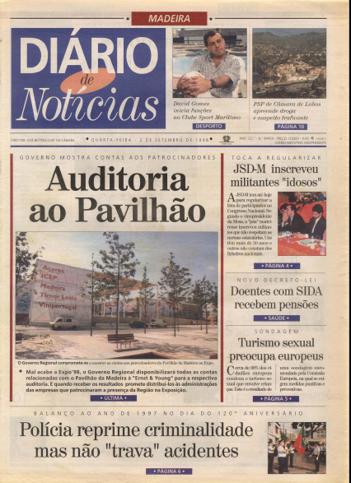 Edição do dia 2 Setembro 1998 da pubicação Diário de Notícias