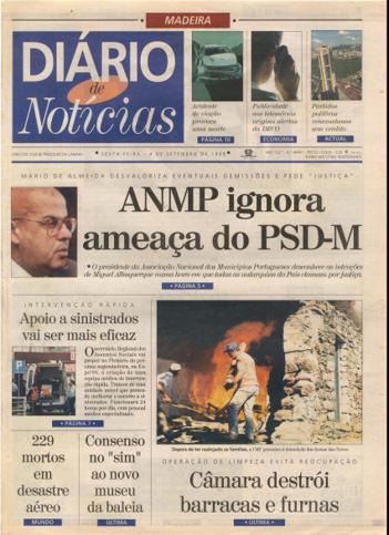 Edição do dia 4 Setembro 1998 da pubicação Diário de Notícias