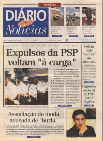 Edição do dia 18 Setembro 1998 da pubicação Diário de Notícias