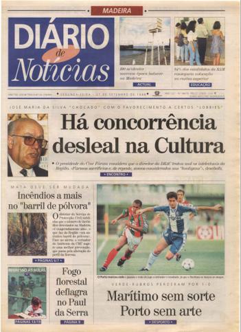 Edição do dia 21 Setembro 1998 da pubicação Diário de Notícias