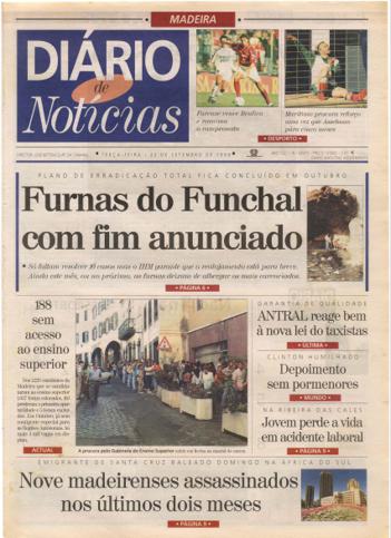 Edição do dia 22 Setembro 1998 da pubicação Diário de Notícias