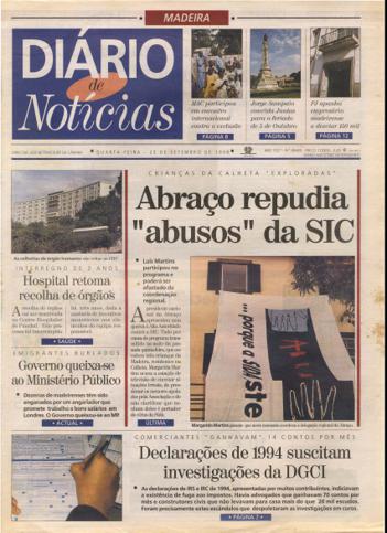 Edição do dia 23 Setembro 1998 da pubicação Diário de Notícias