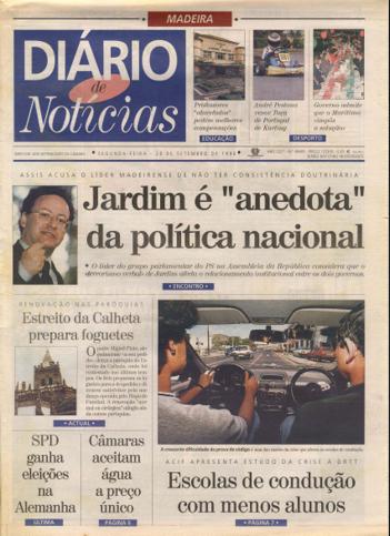 Edição do dia 28 Setembro 1998 da pubicação Diário de Notícias