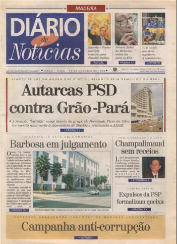 Edição do dia 13 Outubro 1998 da pubicação Diário de Notícias