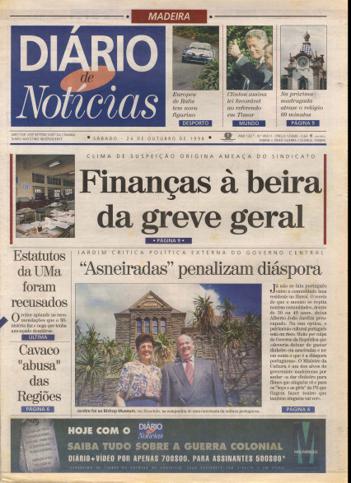 Edição do dia 24 Outubro 1998 da pubicação Diário de Notícias