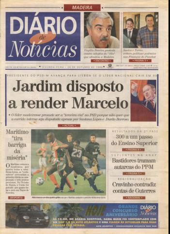 Edição do dia 26 Outubro 1998 da pubicação Diário de Notícias