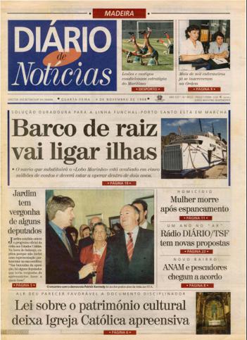 Edição do dia 4 Novembro 1998 da pubicação Diário de Notícias