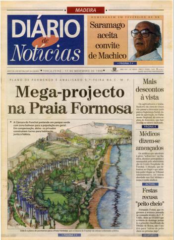 Edição do dia 17 Novembro 1998 da pubicação Diário de Notícias