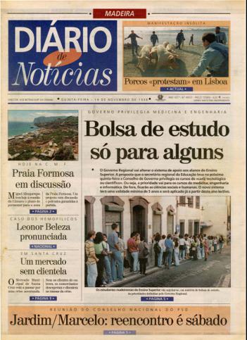 Edição do dia 19 Novembro 1998 da pubicação Diário de Notícias