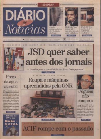 Edição do dia 11 Dezembro 1998 da pubicação Diário de Notícias