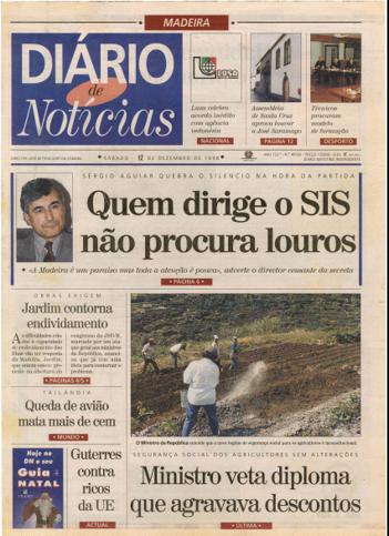 Edição do dia 12 Dezembro 1998 da pubicação Diário de Notícias