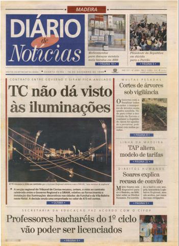 Edição do dia 16 Dezembro 1998 da pubicação Diário de Notícias