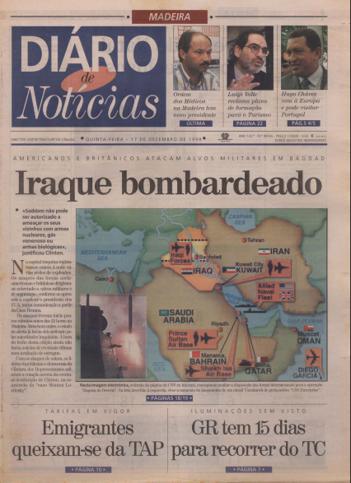 Edição do dia 17 Dezembro 1998 da pubicação Diário de Notícias