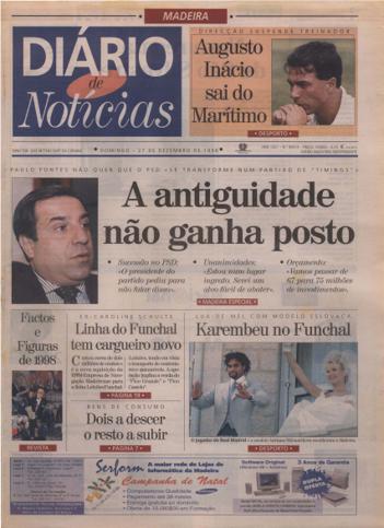 Edição do dia 27 Dezembro 1998 da pubicação Diário de Notícias