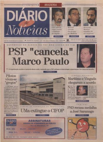 Edição do dia 30 Dezembro 1998 da pubicação Diário de Notícias