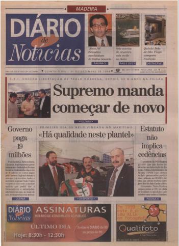 Edição do dia 31 Dezembro 1998 da pubicação Diário de Notícias