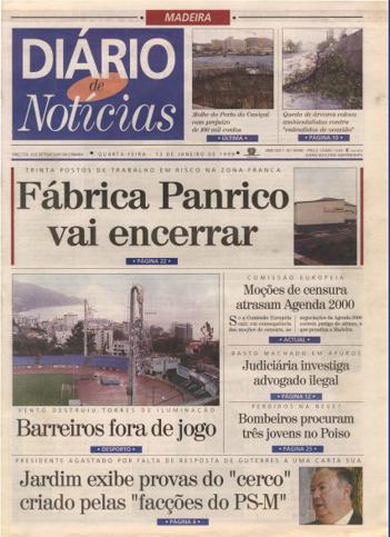 Edição do dia 13 Janeiro 1999 da pubicação Diário de Notícias