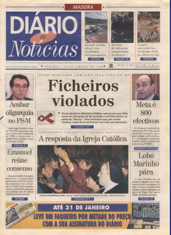 Edição do dia 17 Janeiro 1999 da pubicação Diário de Notícias