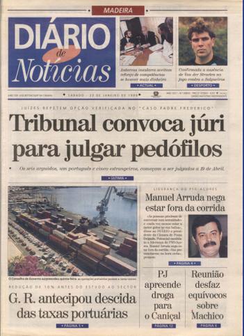 Edição do dia 23 Janeiro 1999 da pubicação Diário de Notícias