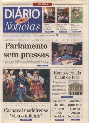 Edição do dia 26 Janeiro 1999 da pubicação Diário de Notícias