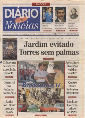 Edição do dia 7 Fevereiro 1999 da pubicação Diário de Notícias