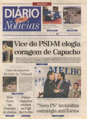 Edição do dia 24 Fevereiro 1999 da pubicação Diário de Notícias