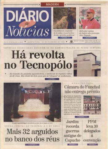 Edição do dia 25 Fevereiro 1999 da pubicação Diário de Notícias