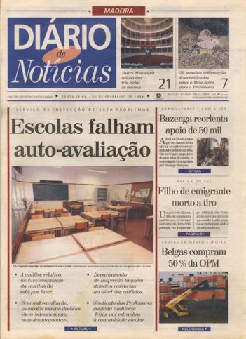 Edição do dia 26 Fevereiro 1999 da pubicação Diário de Notícias