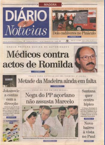 Edição do dia 9 Março 1999 da pubicação Diário de Notícias