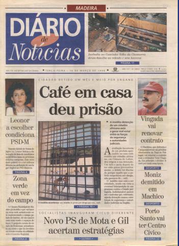 Edição do dia 16 Março 1999 da pubicação Diário de Notícias