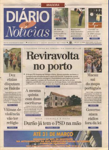 Edição do dia 28 Março 1999 da pubicação Diário de Notícias