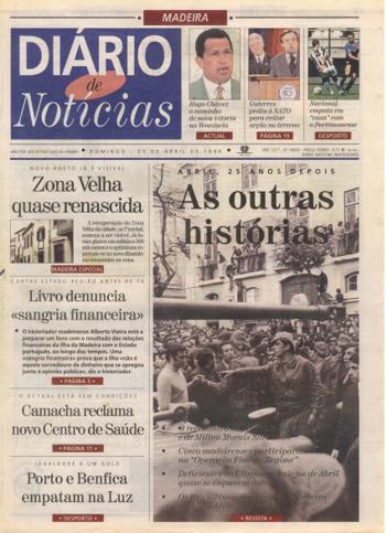 Edição do dia 25 Abril 1999 da pubicação Diário de Notícias