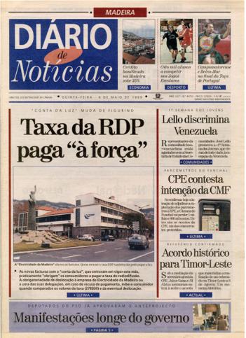 Edição do dia 6 Maio 1999 da pubicação Diário de Notícias