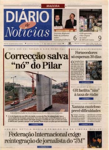 Edição do dia 7 Maio 1999 da pubicação Diário de Notícias