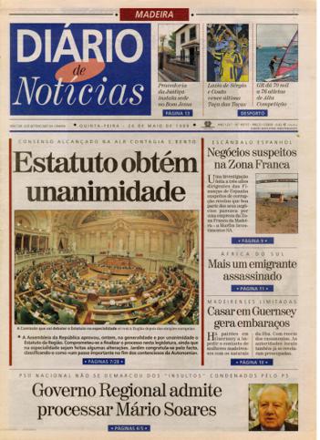 Edição do dia 20 Maio 1999 da pubicação Diário de Notícias