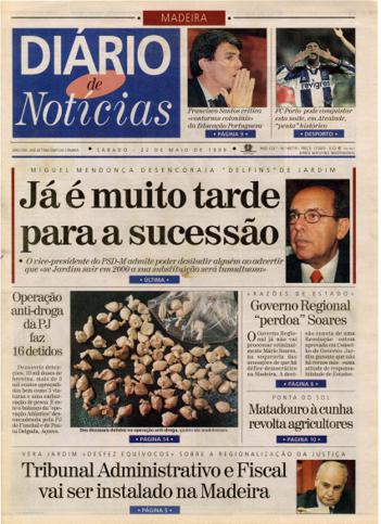 Edição do dia 22 Maio 1999 da pubicação Diário de Notícias