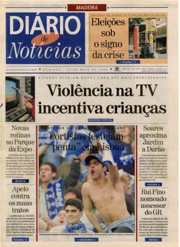 Edição do dia 23 Maio 1999 da pubicação Diário de Notícias