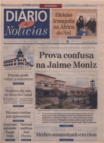 Edição do dia 3 Junho 1999 da pubicação Diário de Notícias