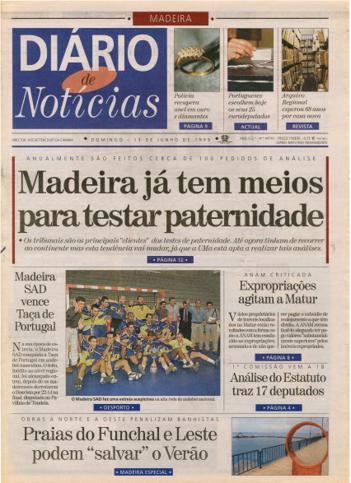 Edição do dia 13 Junho 1999 da pubicação Diário de Notícias