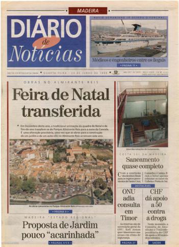 Edição do dia 23 Junho 1999 da pubicação Diário de Notícias