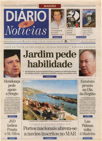 Edição do dia 24 Junho 1999 da pubicação Diário de Notícias