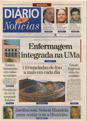 Edição do dia 30 Junho 1999 da pubicação Diário de Notícias