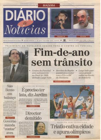 Edição do dia 4 Julho 1999 da pubicação Diário de Notícias