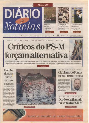 Edição do dia 16 Julho 1999 da pubicação Diário de Notícias