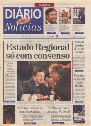 Edição do dia 25 Julho 1999 da pubicação Diário de Notícias