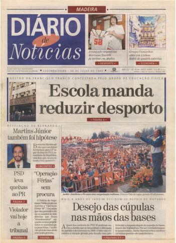 Edição do dia 26 Julho 1999 da pubicação Diário de Notícias