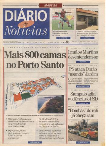 Edição do dia 27 Julho 1999 da pubicação Diário de Notícias