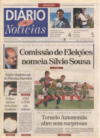 Edição do dia 10 Agosto 1999 da pubicação Diário de Notícias